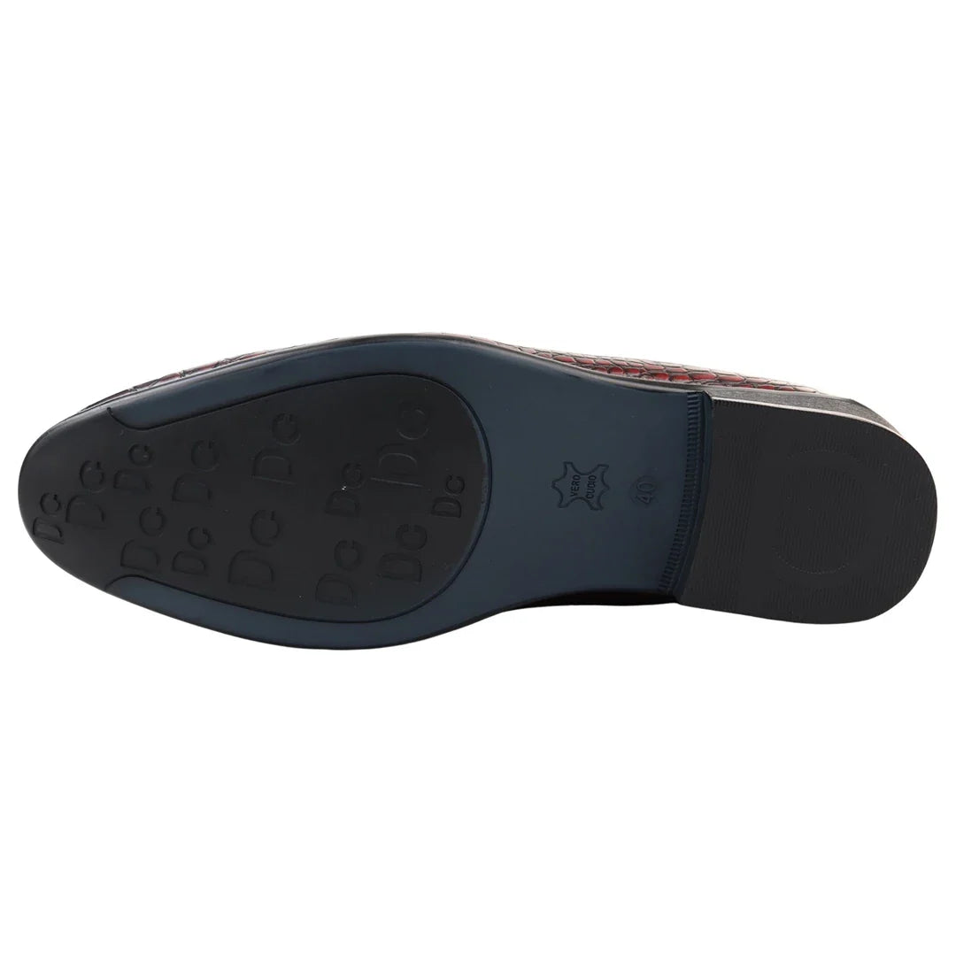 Men's Slip On Formal Red Loafers