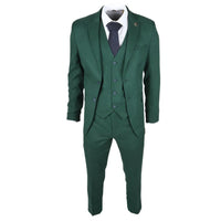 IM08 - Men's 3 Piece Green Classic Suit