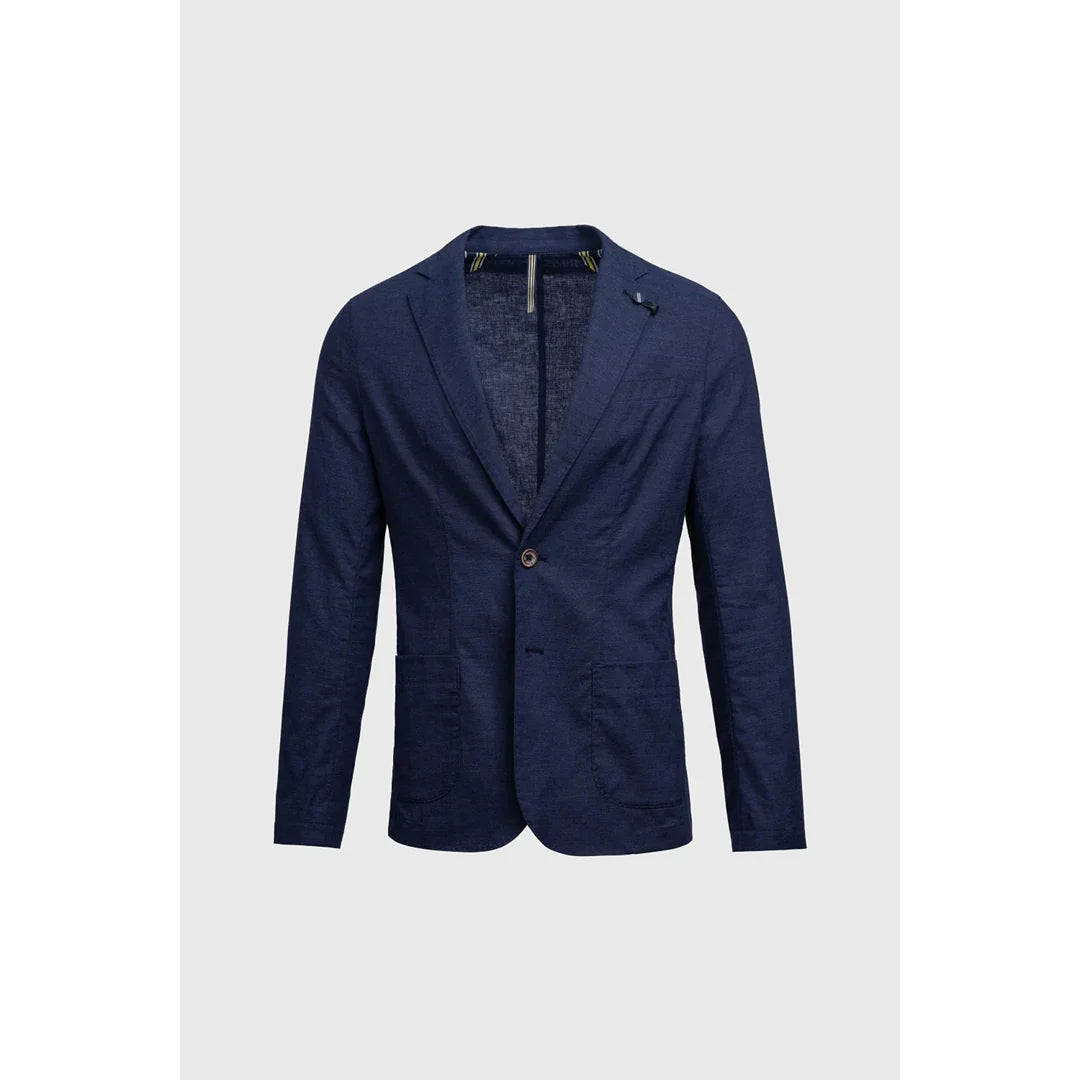 Alvari - Men's Navy Linen Summer Blazer