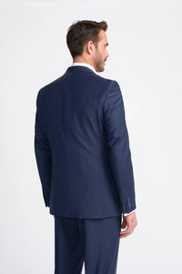 Bond - Men's Navy 3 Piece Tailored Fit Suit