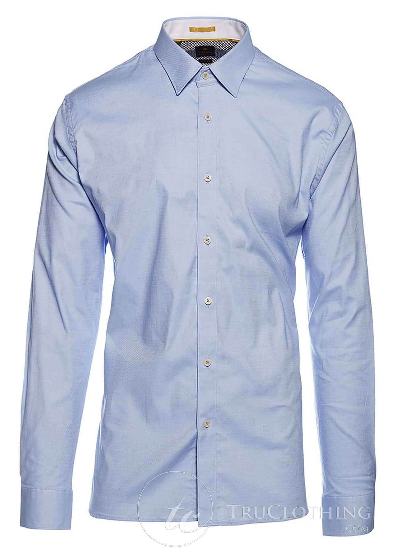 Cavani CV-65 - Men's Cotton Stretch Smart Shirt - Black/Blue/Navy/Pink/White