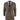 James Men's 3-Piece Plain Brown Suit with Classic Fit