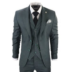 James Men's 3-Piece Classic Green Suit