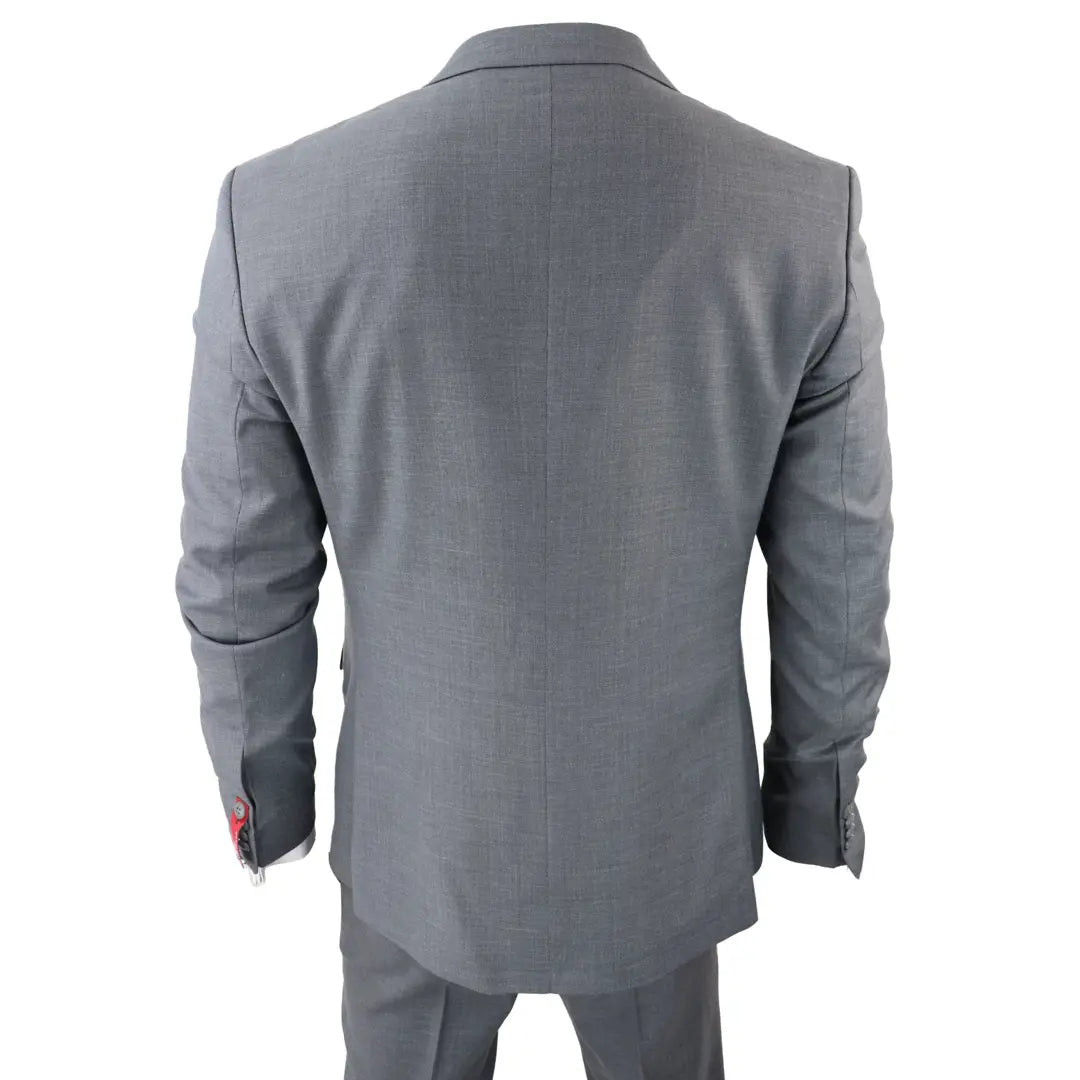 James Men's 3-Piece Grey Classic Fit Suit