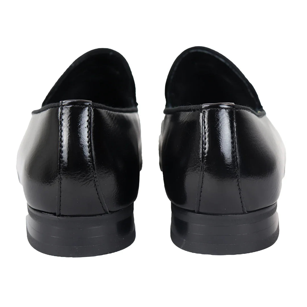 Men's Slip On Black Loafer Shoes