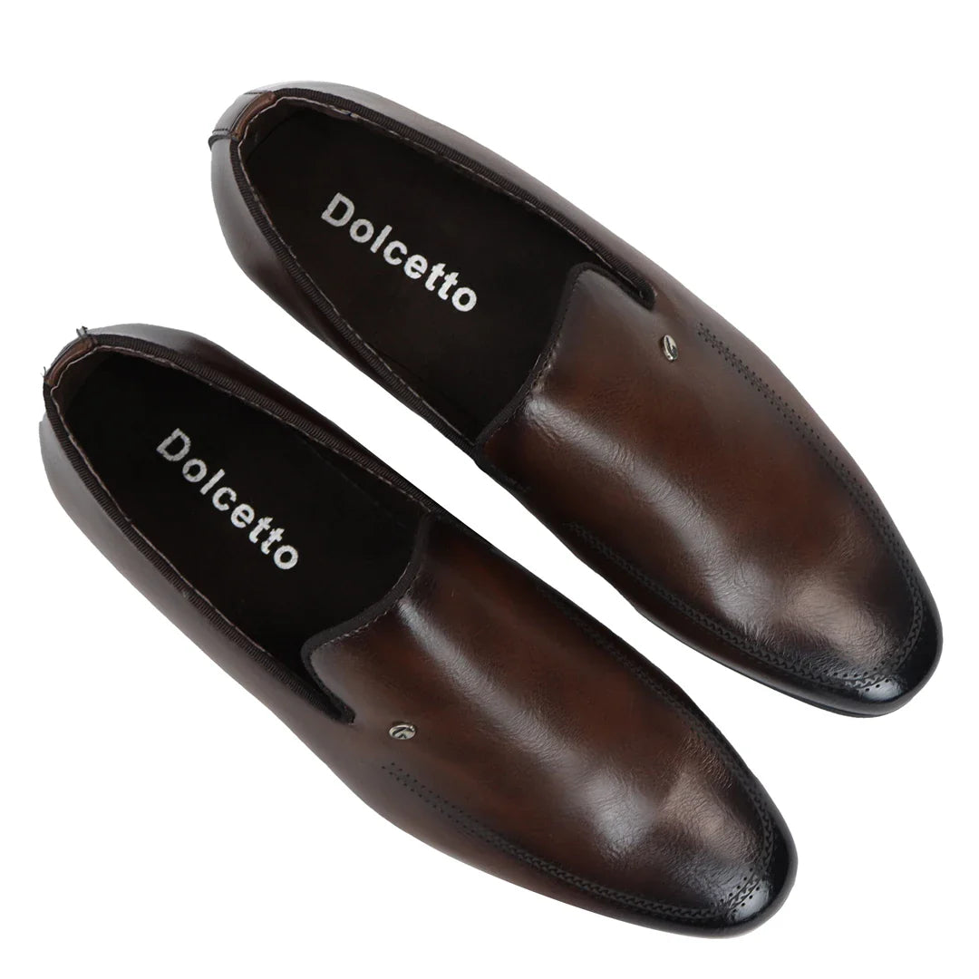 Men's Slip On Brown Loafer Shoes