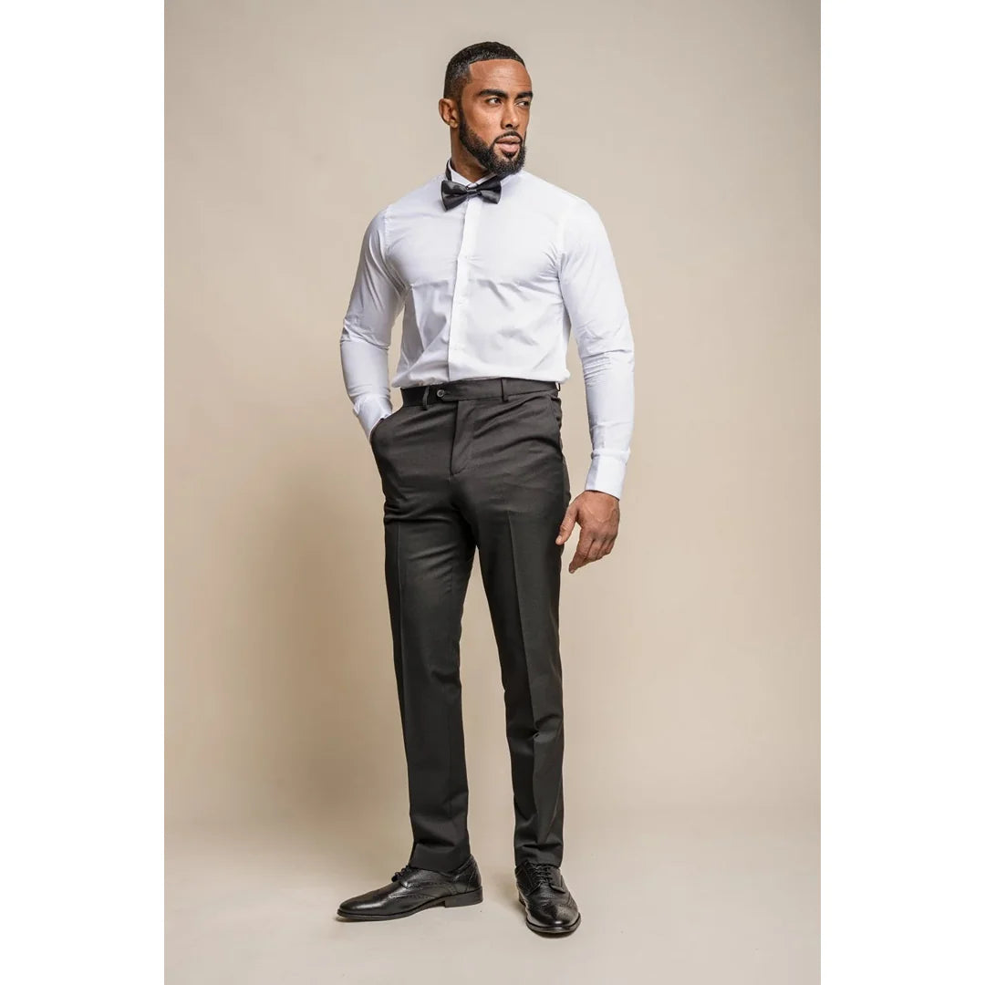 Tux - Men's Black Classic Tuxedo Trousers