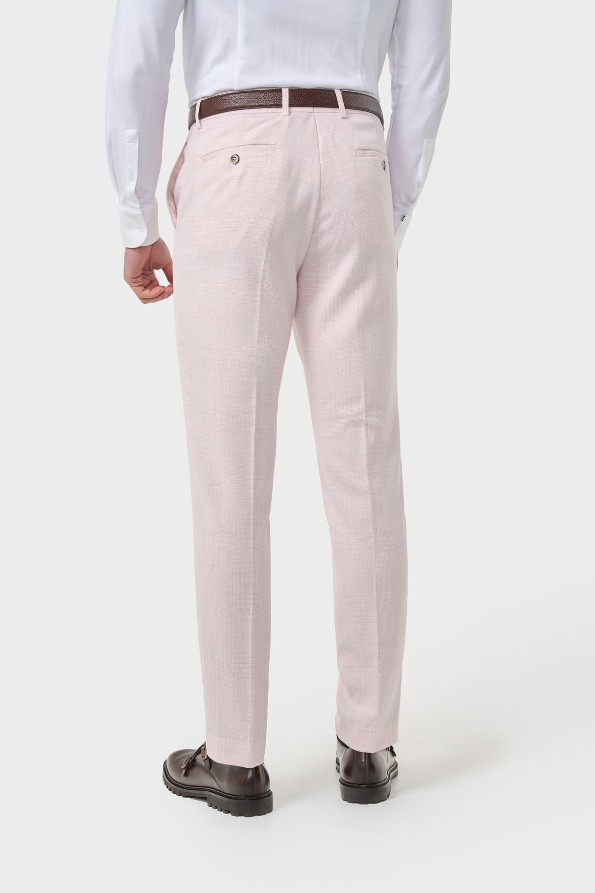 Tropez - Pantaloni formali rosa da uomo