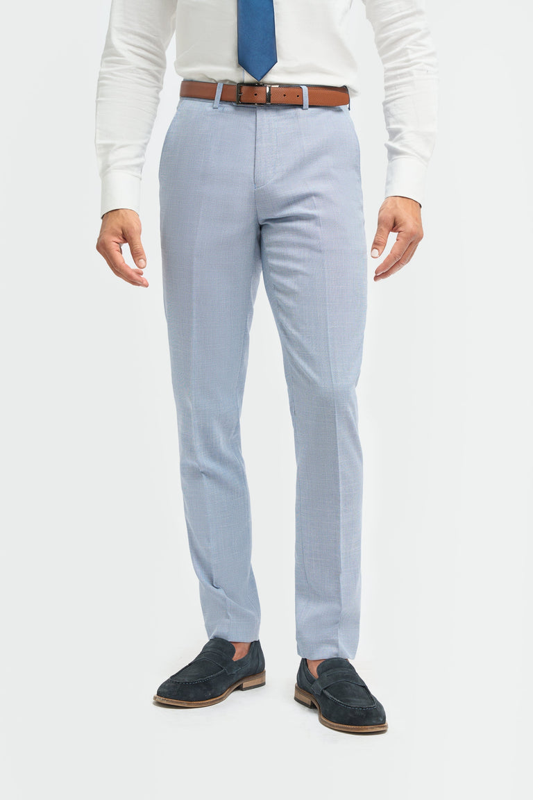 Miami - Pantaloni da uomo con motivo a tratteggio blu