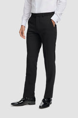Tux - Pantaloni da smoking classici neri da uomo