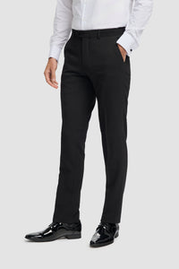 Tux - Pantaloni da smoking classici neri da uomo