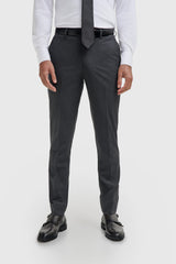 Malibu - Pantaloni da uomo color antracite con texture
