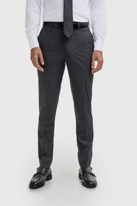 Malibu - Pantaloni da uomo color antracite con texture