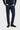 Mario - Pantaloni classici estivi blu navy da uomo