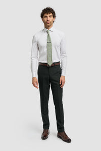 Caridi - Pantaloni da uomo in tweed verde oliva