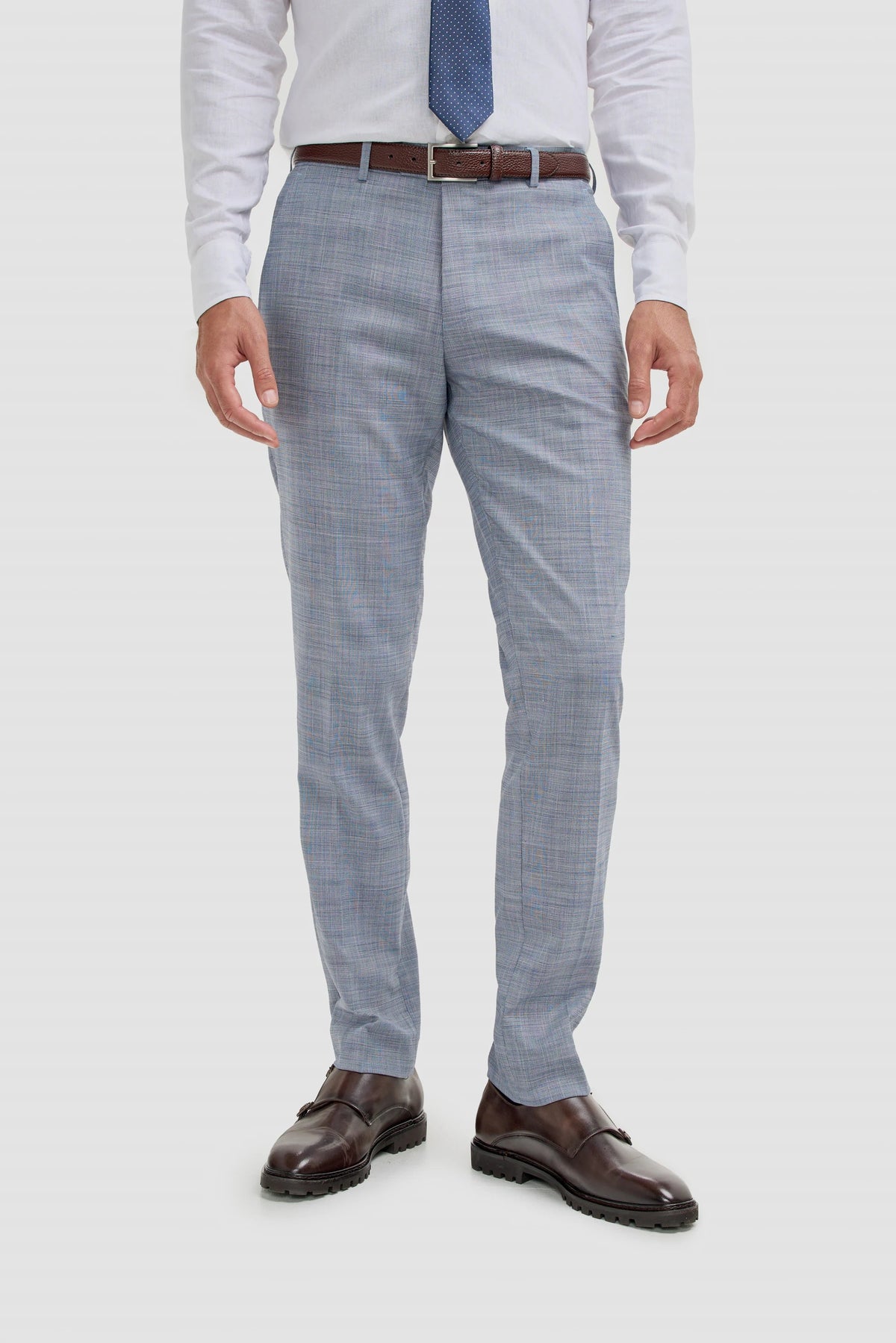 Camden - Pantaloni da uomo a quadri blu