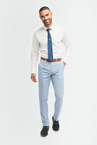 Miami - Pantaloni da uomo con motivo a tratteggio blu