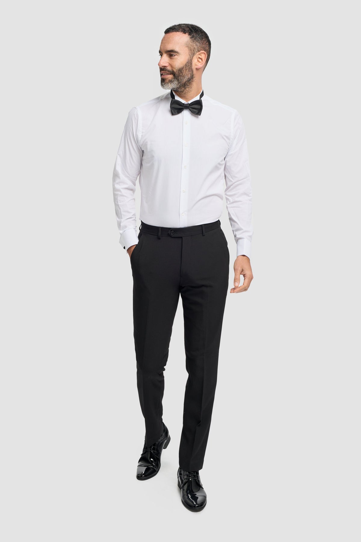 Tux - Pantaloni da smoking classici neri da uomo