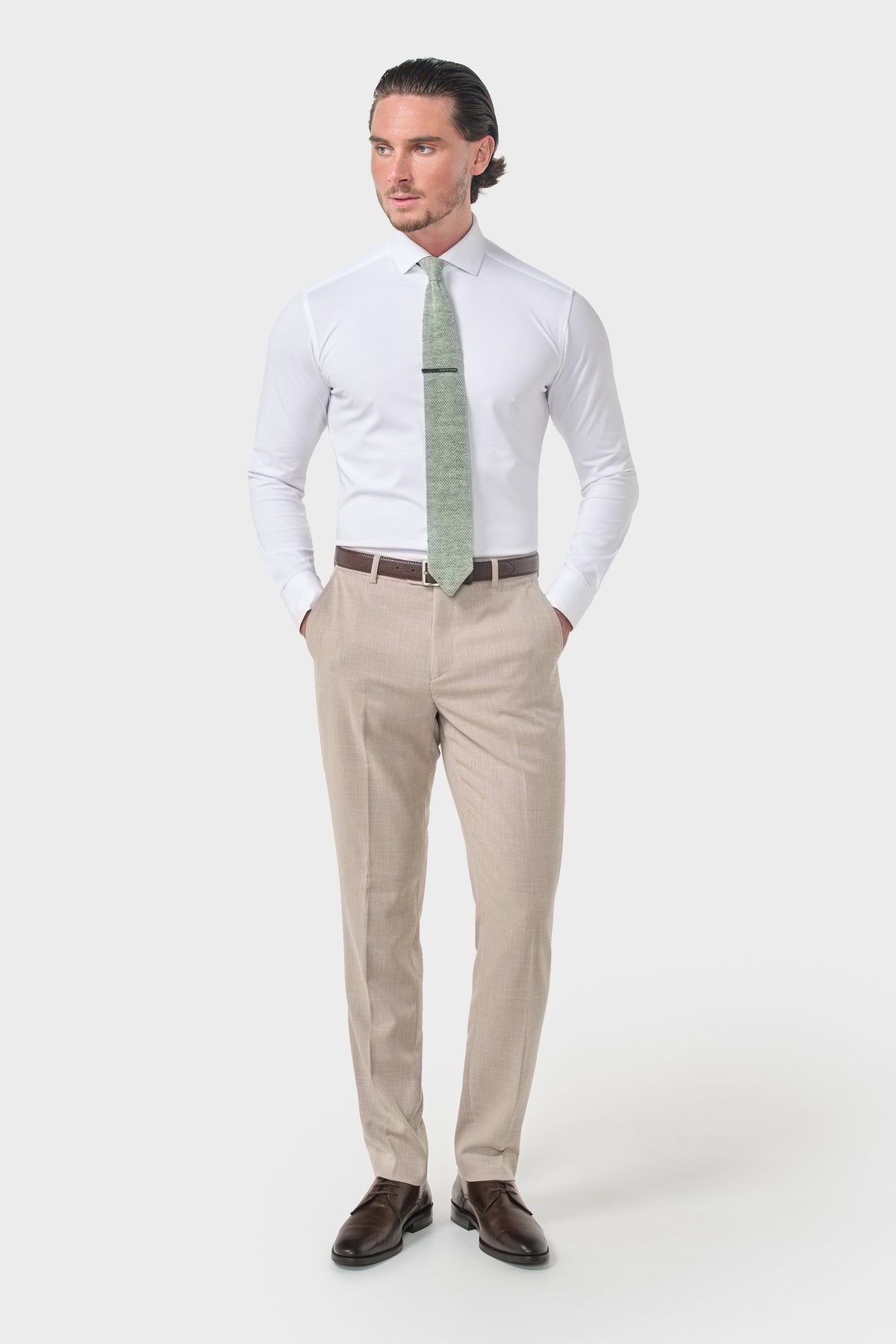 Miami - Pantaloni da sposa beige da uomo