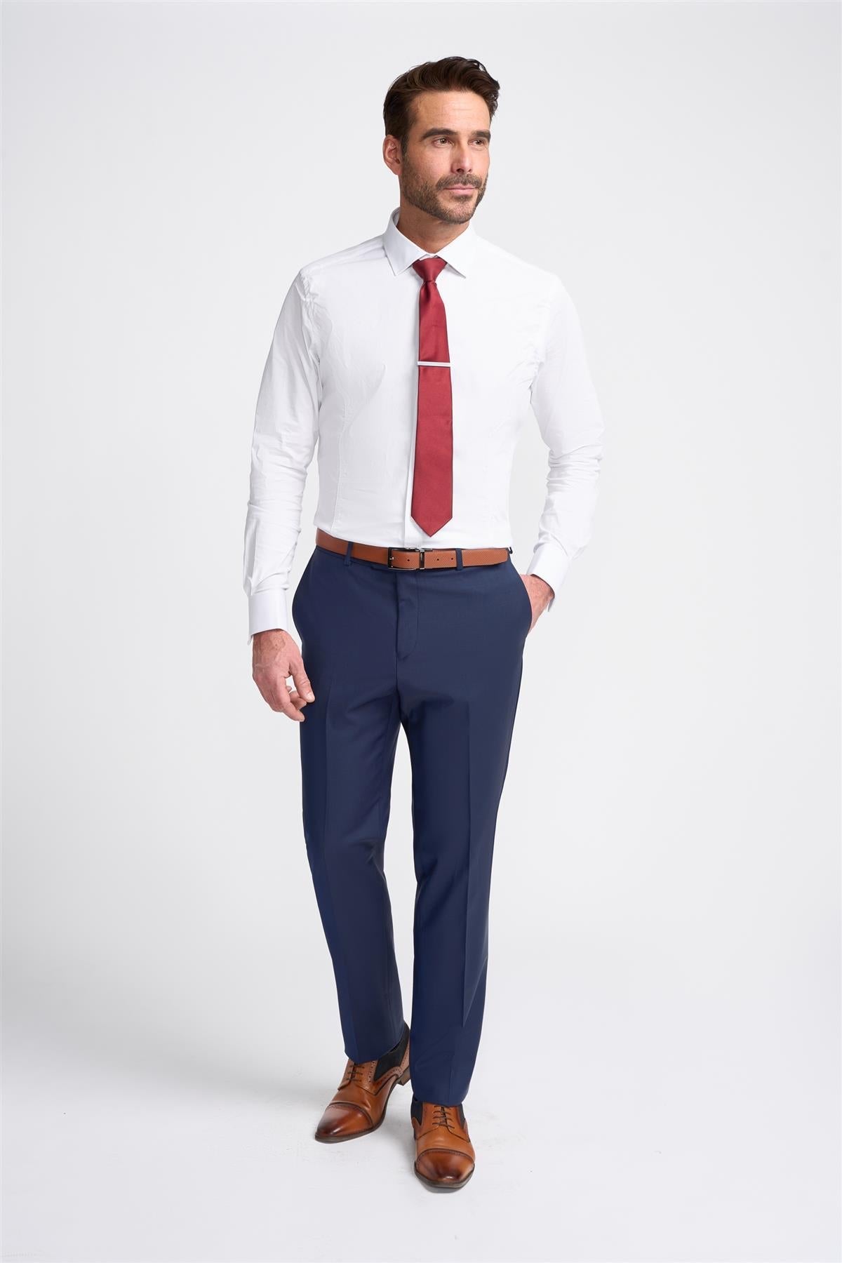 Bond - Pantaloni blu navy da uomo