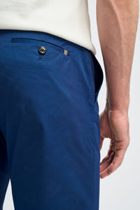 Mario - Pantaloni eleganti estivi blu da uomo