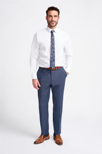 Bond - Pantaloni a quadri blu navy da uomo