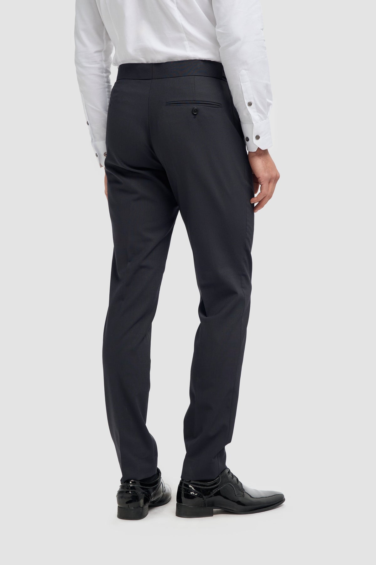 Aspen - Pantaloni classici da uomo in blu navy