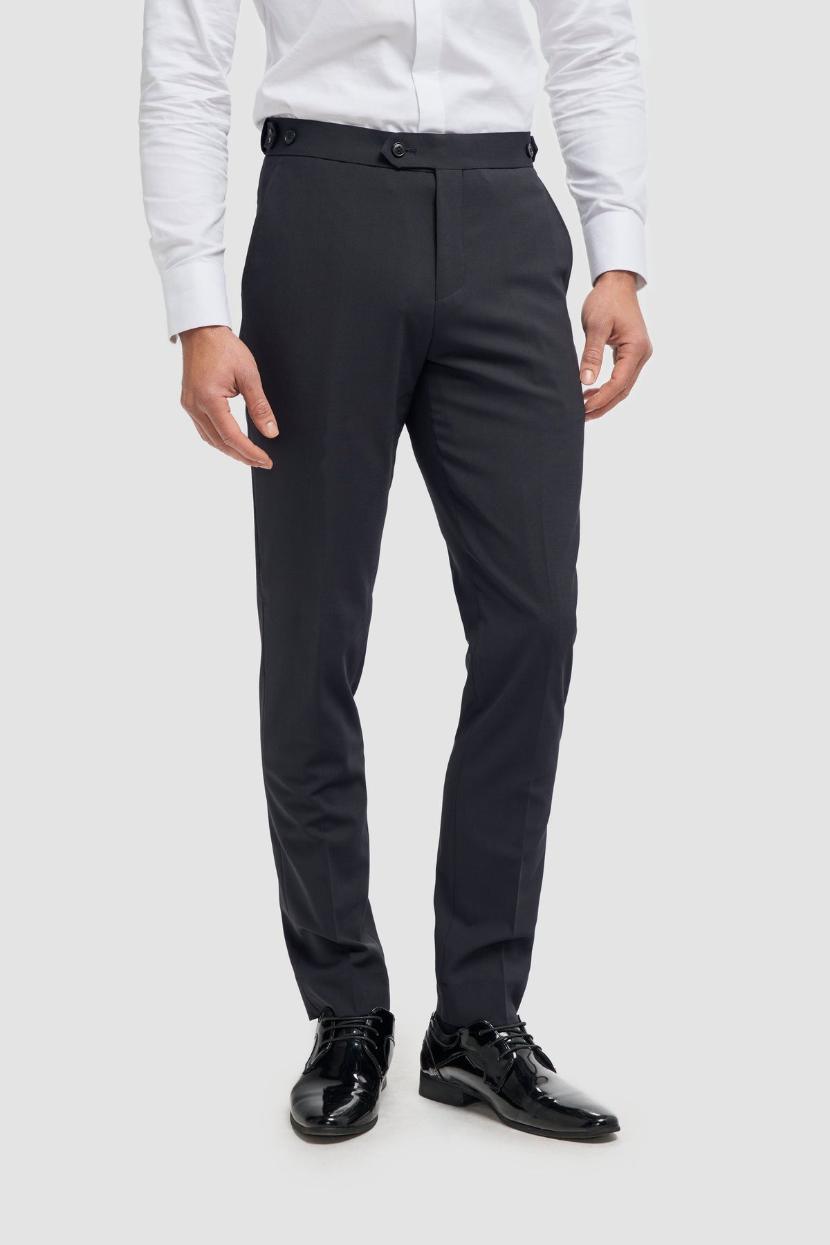 Aspen - Pantaloni classici da uomo in blu navy
