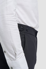 Aspen - Pantaloni classici da uomo in blu navy