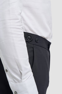 Aspen - Pantaloni classici da uomo in blu navy