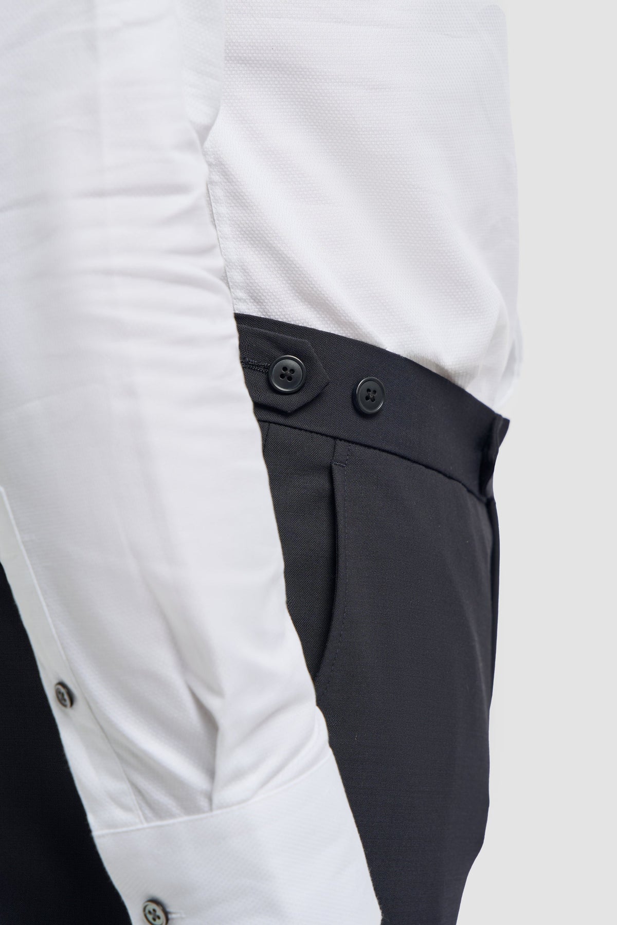 Aspen - Pantaloni classici da uomo in blu navy