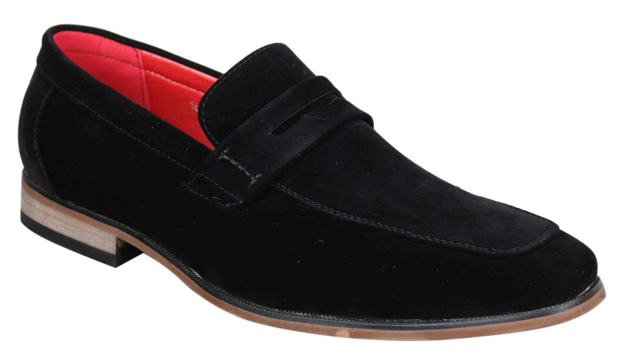 Fiorello 1807 - Mens Suede Faux Slip Onl Shoes Italian Design Classic Loafers