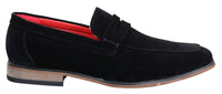 Fiorello 1807 - Mens Suede Faux Slip Onl Shoes Italian Design Classic Loafers