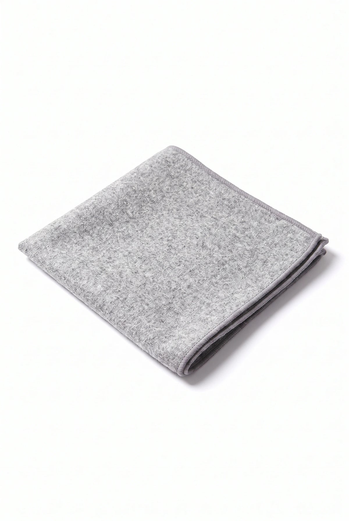 Fazzoletto da taschino da uomo in tweed grigio