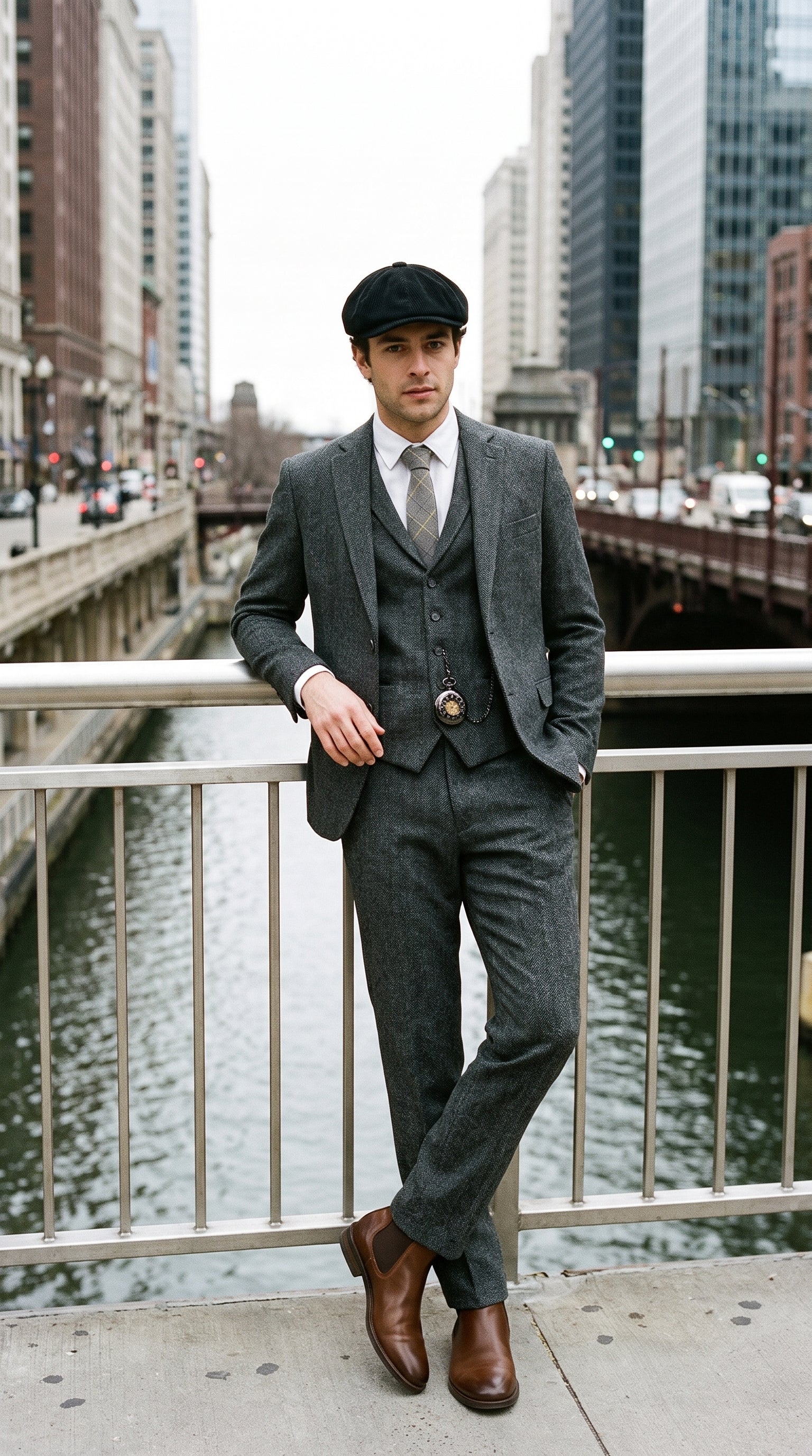 Look #235 styled with Camicia da uomo bianca in puro lino, a maniche lunghe, con bottoni, ideale per l'estate.
