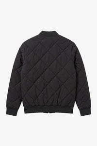 Giacca bomber reversibile da uomo nera e beige, leggera e trapuntata, 2 in 1