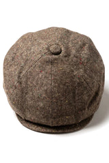 Cappello Baker Boy a 8 pannelli Shelby in tweed di lana marrone classico