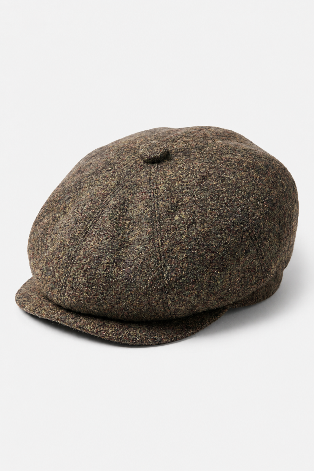 Cappellino marrone a 8 pannelli con lametta