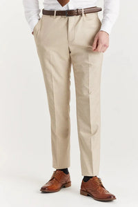 Belmont - Pantaloni beige da uomo