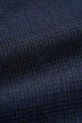 Caridi - Gilet da uomo in tweed blu navy