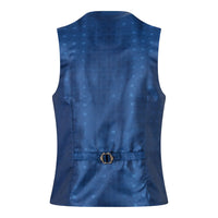 Boys Navy Check 3 Piece Suit Red Edinson Marc Darcy Classic Vintage Wedding