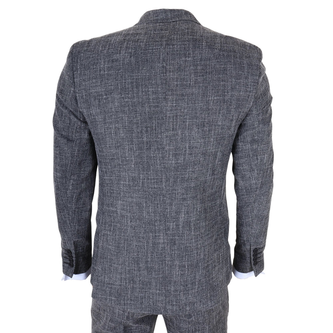 IM33 - Abito da uomo su misura, 3 pezzi, nero