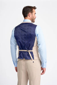 Miami - Gilet da uomo beige da sposa