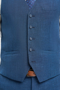 Miami - Gilet da uomo blu da sposa