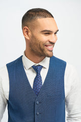 Miami - Gilet da uomo blu da sposa
