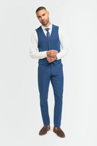 Miami - Gilet da uomo blu da sposa
