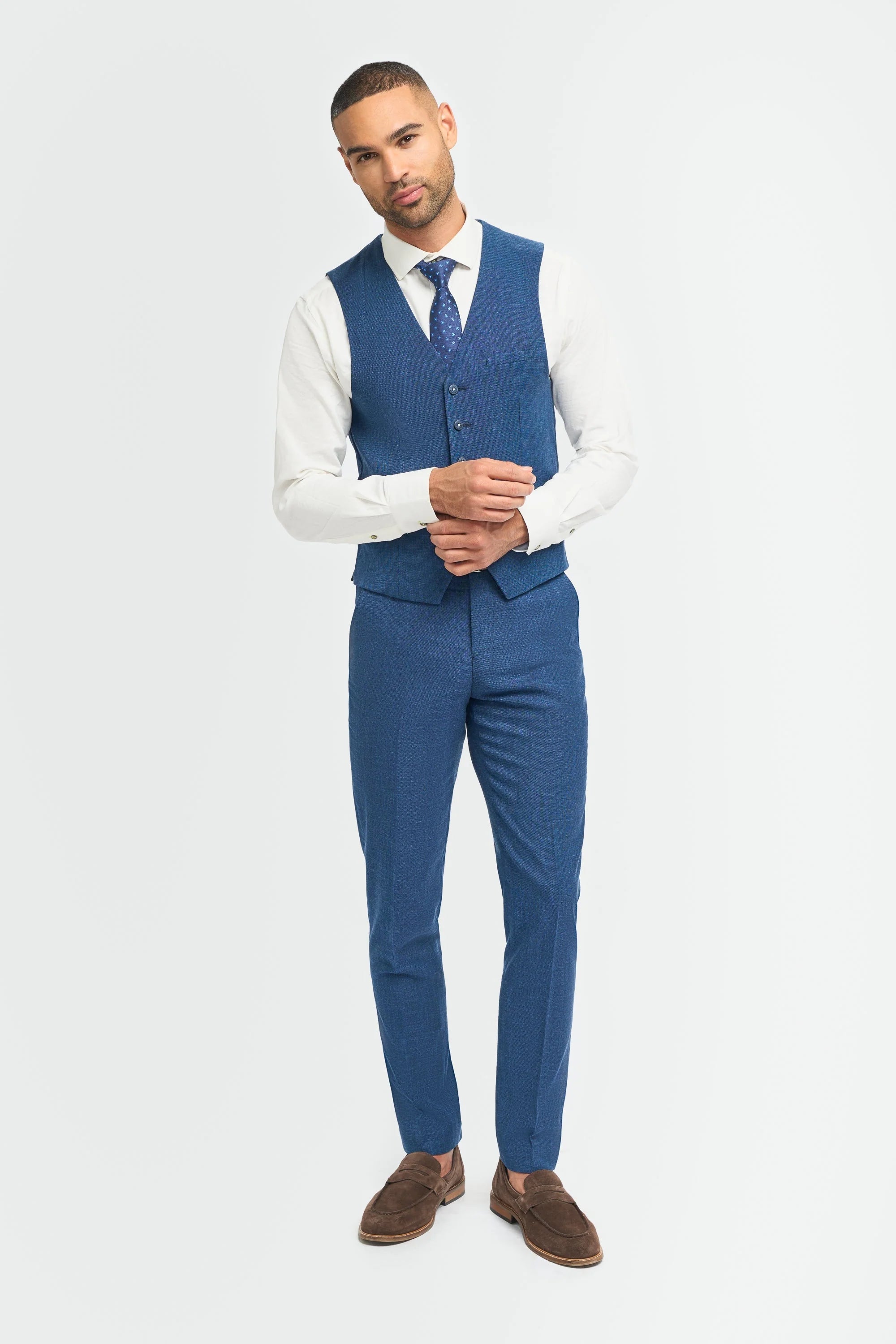 Miami - Gilet da uomo blu da sposa