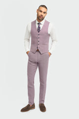 Miami - Gilet estivo slim fit rosa da uomo
