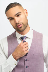 Miami - Gilet estivo slim fit rosa da uomo