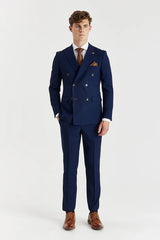 Mayfair - Abito doppiopetto blu navy da uomo, 2 pezzi